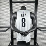 Brooklyn Nets White #8 CUI Black NBA Jersey