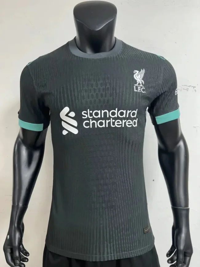 2024-25 Liverpool Away Player version soccer jerseys(The player version is more slim fit, it is recommended to buy one size larger)