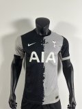 tottenham 2024-25 gray black player version (The player version is more slim fit, it is recommended to buy one size larger)
