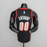 Season Anthony#00 Trail Blazers Urban Edition Black NBA Jersey