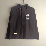 2025-26 arsenal black windbreaker