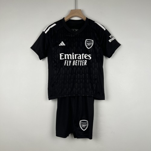 2023-24 Arsenal Black goalkeeper kid kit