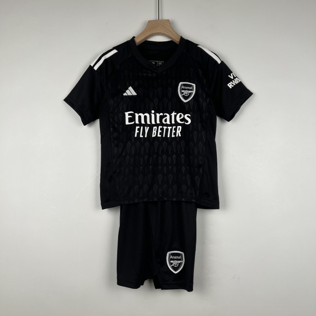 2023-24 Arsenal Black goalkeeper kid kit