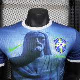2024 Brazil Blue Special Player version Jersey (The player version is more slim fit, it is recommended to buy one size larger)