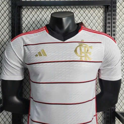 2023-24 Flamengo away player version soccer jerseys (The player version is more slim fit, it is recommended to buy one size larger)