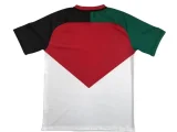 Palestine red and white retro version jersye