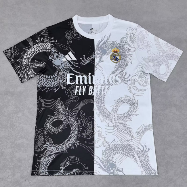 025-26 Real Madrid  white and black special jersey