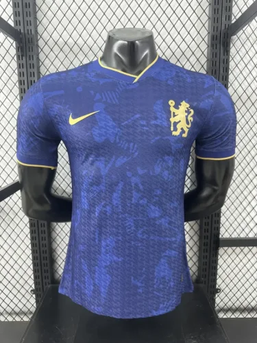 chelsea 2025-26 blue player version  (The player version is more slim fit, it is recommended to buy one size larger)