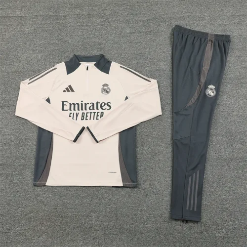 2024-25 Real Madrid Half Zip Apricot Kit