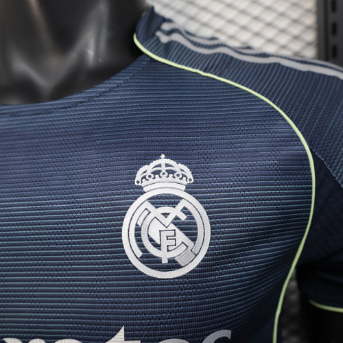 2025-26 Real Madrid   away blue player version jersey