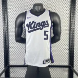 24th Season Kings Home White jersey
