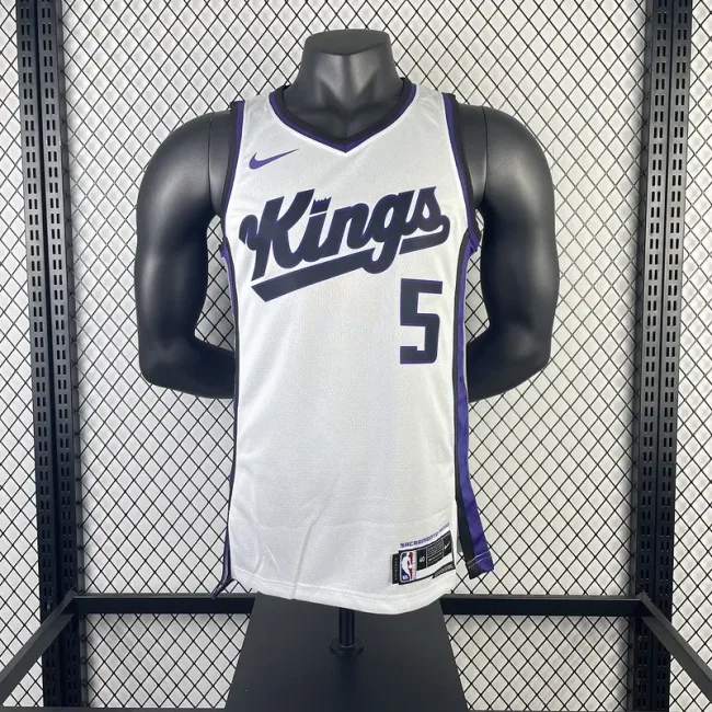 24th Season Kings Home White jersey