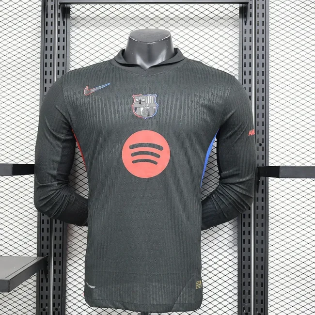 2024-25 Barcelona away long sleeve player version jersey(Big Sponsor)