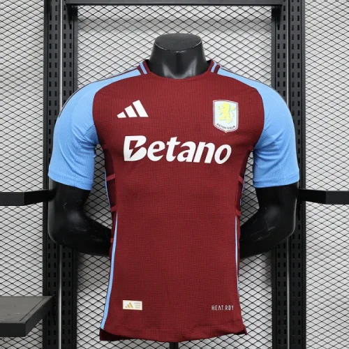 2024-25 Aston Villa home player version(The player version is more slim fit, it is recommended to buy one size larger)