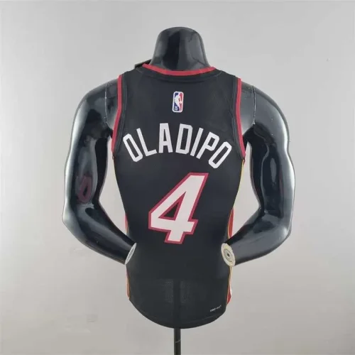 75th Anniversary Miami Heat OLADIPO#4 black NBA Jersey