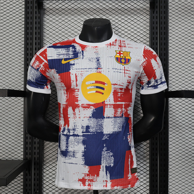 2025-26 .Barcelona special player version jersey (The player version is more slim fit, it is recommended to buy one size larger)
