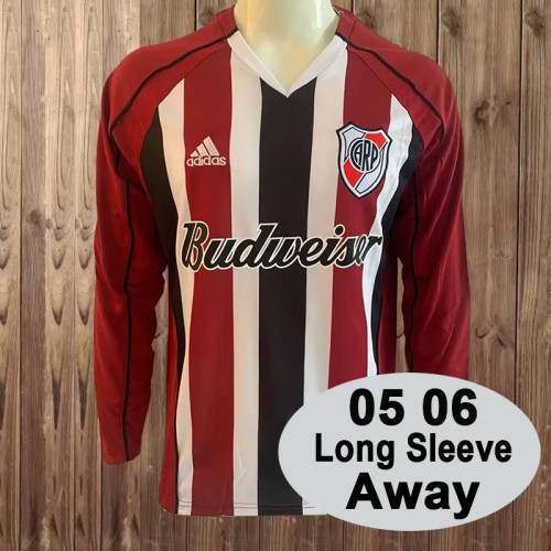 2005-06 River Plate away retro long sleeve jersey