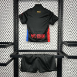 2024-25 Barcelona away black kid kit