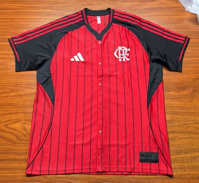 2025-26 Flamengo red baseball jersey