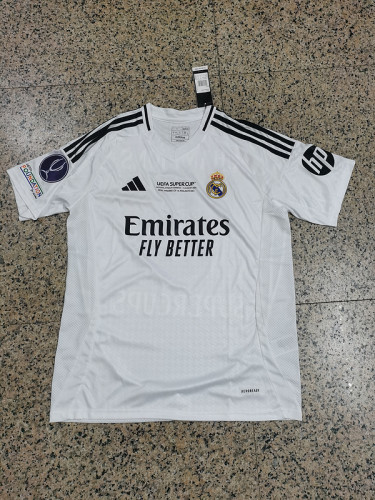 2024-25 Real Madrid Home UEFA SUPERCOPA jersey