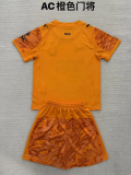 2025-26 .AC Milan Orange goalkeeper kid kit