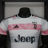Juventus 2023-24 away player version soccer jerseys   (The player version is more slim fit, it is recommended to buy one size larger)