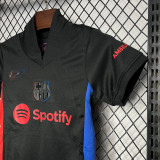 2024-25 Barcelona away black kid kit