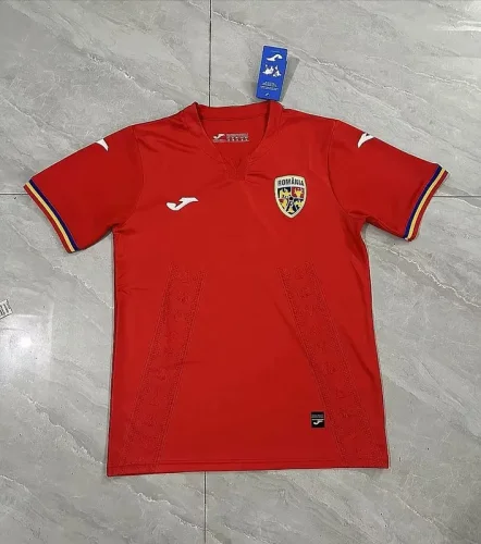 2024 Romania away red soccer jersey