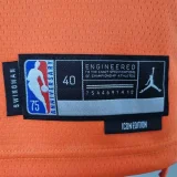 75th Anniversary BOOKER#1 Phoenix Suns Jordan Theme Orange NBA Jersey