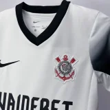 2024-25 Corinthians home white kids kit
