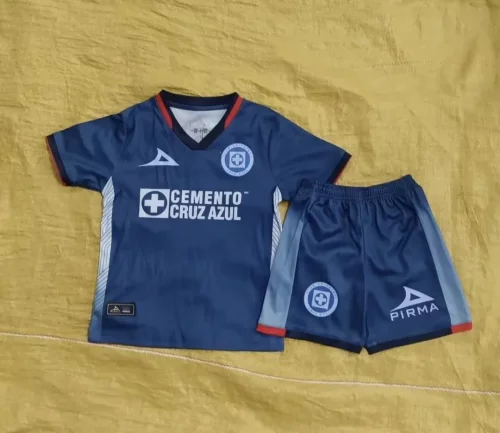 2024-25 Cruz Azul kids kit soccer jerseys