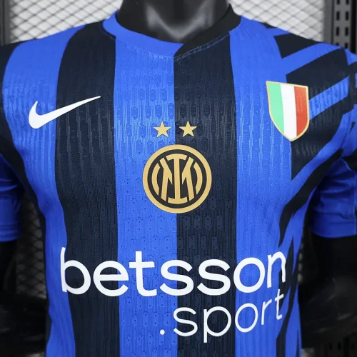 Player Version 2024-25 Intern Milan Home (with sponsor)(The player version is more slim fit, it is recommended to buy one size larger)