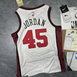 Season 2023 Bulls White City version of No. 45 Jordan NBA Jersey