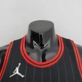 75th Anniversary Pippen#33 Bulls Flyers Black NBA Jersey