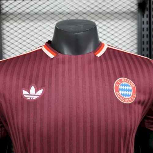 2025--26 Bayern Terrace Icons Jersey Player Version   (The player version is more slim fit, it is recommended to buy one size larger)