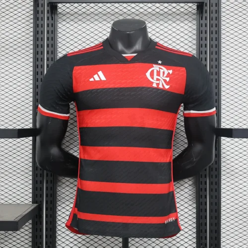 2024-25 Flamengo home player version (The player version is more slim fit, it is recommended to buy one size larger)