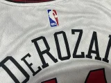 2023 Season Bulls White City Edition No. 11 DeRozan NBA Jersey