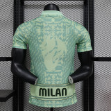 24-25 AC Milan  Green Special player version jersey (The player version is more slim fit, it is recommended to buy one size larger)