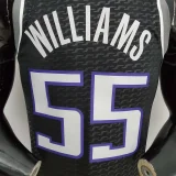 75th Anniversary Williams#55 Jordan Kings Black NBA Jersey