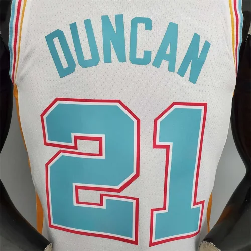2022 Season Duncan #21 Spurs City Edition White