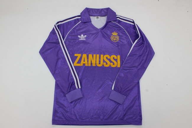 1984-85 Real Madrid away retro long sleeve jersey
