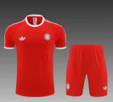 2024 Italy red cotton training suit