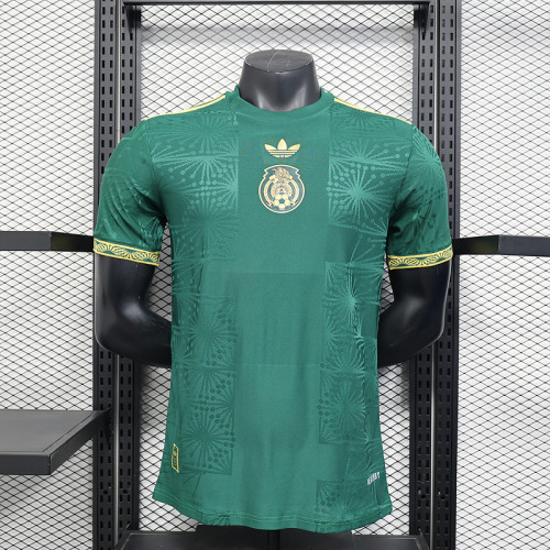 2025-26 Mexico green champion player version jersey   (The player version is more slim fit, it is recommended to buy one size larger)
