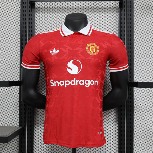 2024-25 Manchester United  Red Special Player Version Jersey (The player version is more slim fit, it is recommended to buy one size larger)