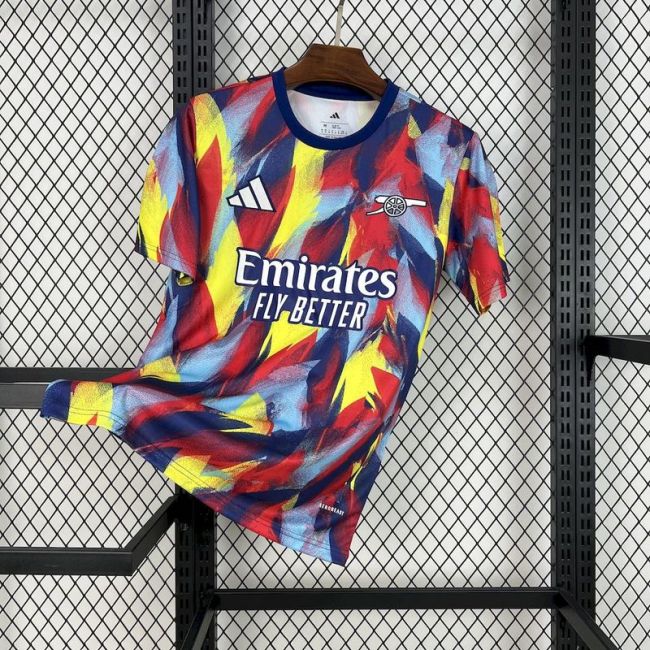 2025-26 Arsenal Colorful pre-match training Jersey