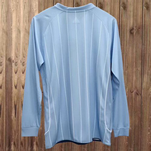 2007-08 Manchester City  home retro long sleeve jersey