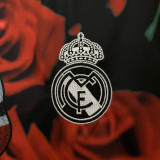 2025-26 Real Madrid  Black and Red Rose special jersey
