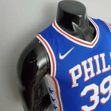 75th Anniversary Philadelphia 76ers HOWARD#39 Blue NBA Jersey