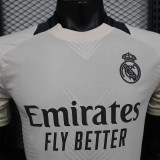 2024-25 Real Madrid  pre-match white player version jersey (The player version is more slim fit, it is recommended to buy one size larger)