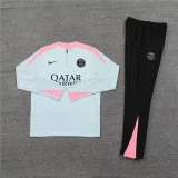 paris saint germain 2024 light gray training suit
